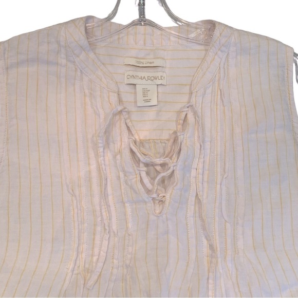 Cynthia Rowley Linen Tank Top - Picture 3 of 8